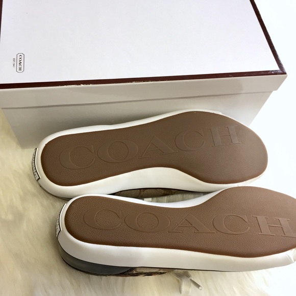 🆕 COACH Signature Print Cheetah Trim Sneakers - Picture 4 of 9